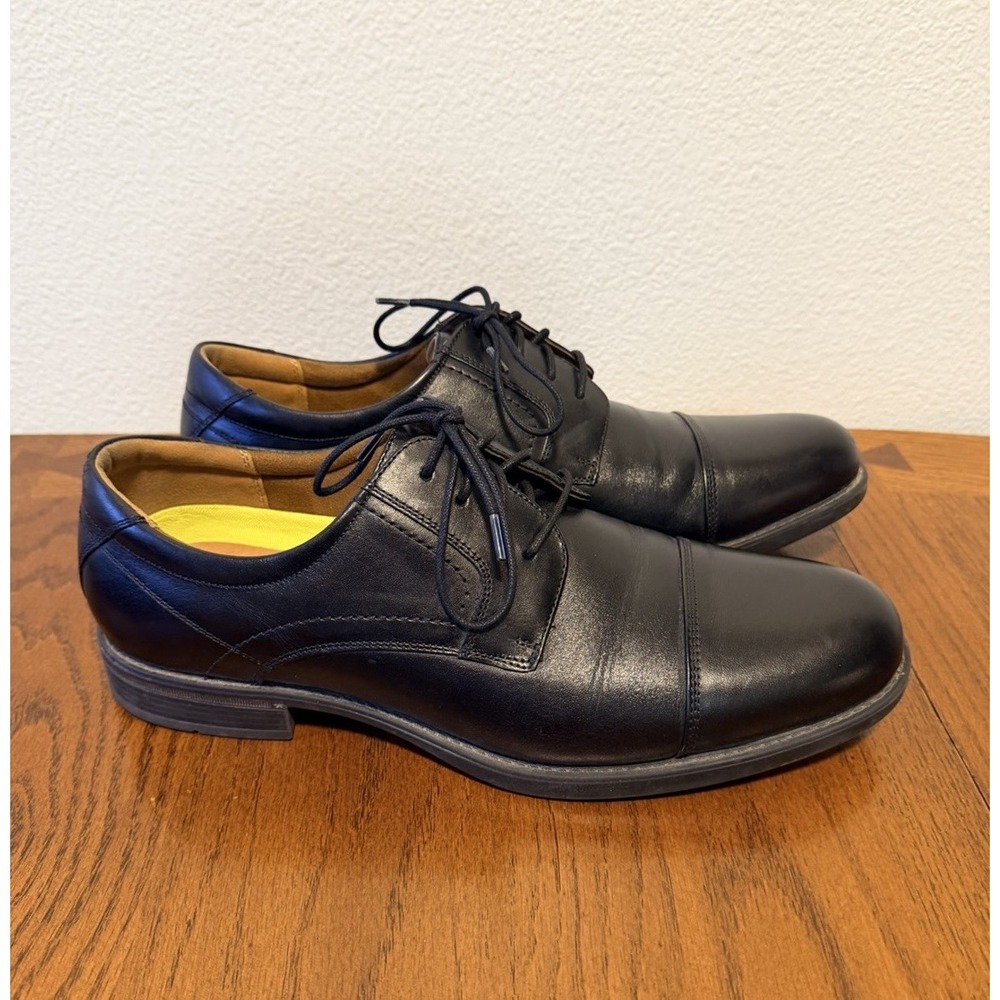 Florsheim Mens Midtown Black Cap Toe Oxford Dress Shoes, Sz 10.5 D, 12138-001